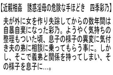 【お得セット】近親相姦 禁断の母子淫姦・誘惑淫母の危険な手ほどき・夫のいな...