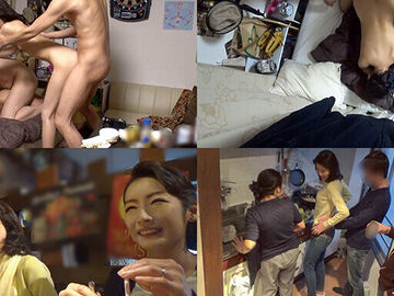 イケメンが熟女を部屋に連れ込んでSEXに 持ち込む様子を盗み撮りしたDVD...